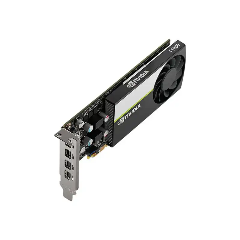 NVIDIA T1000 - Carte graphique - T1000 - 4 Go GDDR6 - PCIe 3.0 x16 profil bas - 4 x Mini DisplayPort (VCNT1000-PB)_1